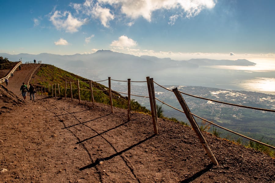 Visiting Mount Vesuvius: View of Crater Trail