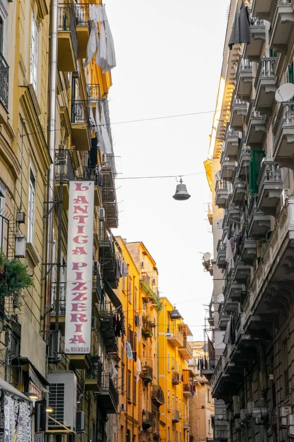 sign for l'antica pizzeria da michele in naples italy