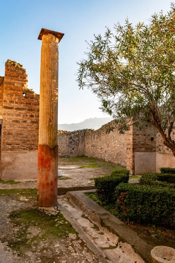 Visiting Pompeii: Column