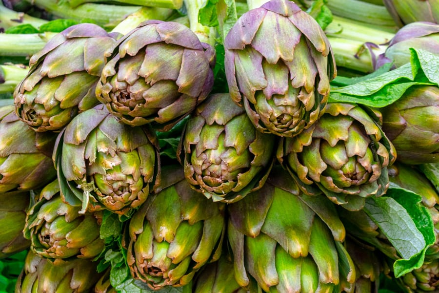 Artichokes in Testaccio Market, Winter in Rome Guide