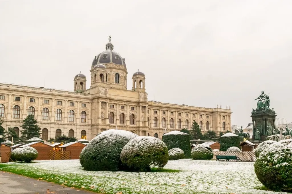 Prague Vienna Budapest Central Europe Itinerary: Snow in Vienna