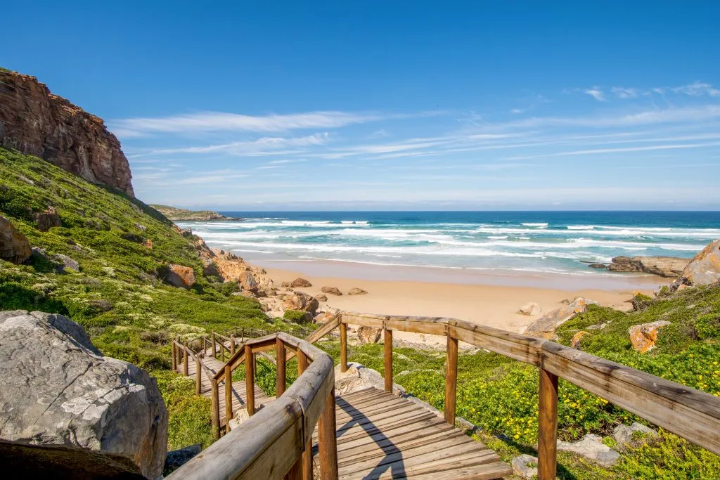 beautiful beach along garden route south africa