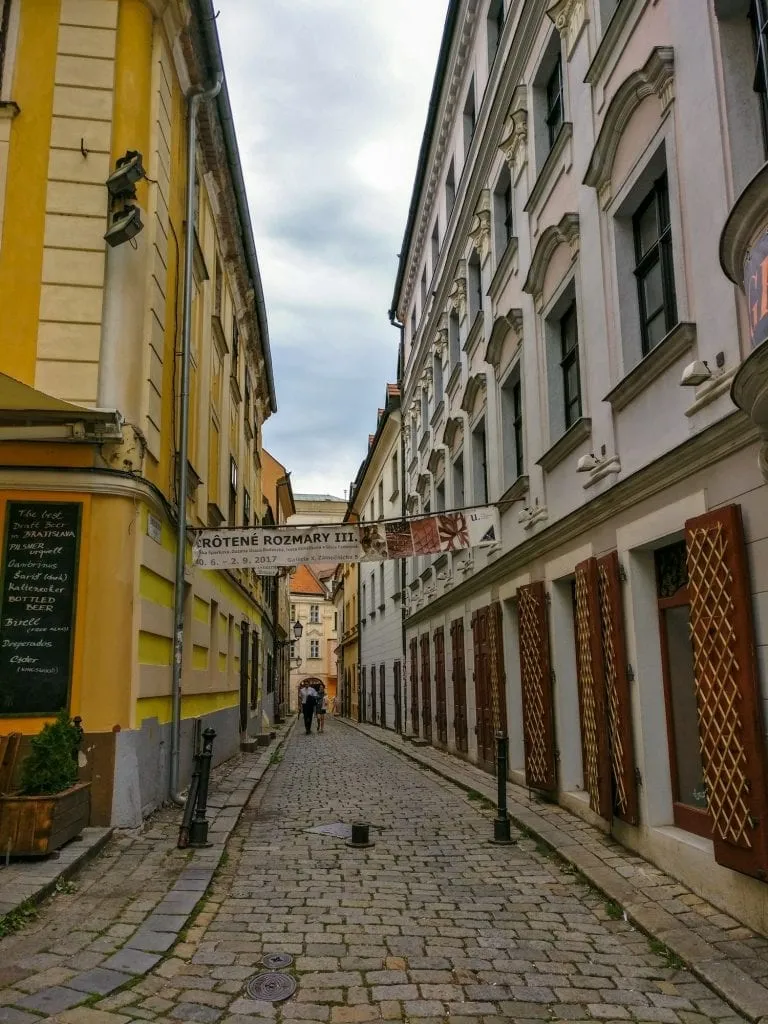 Central Europe Itinerary: Side Street Bratislava