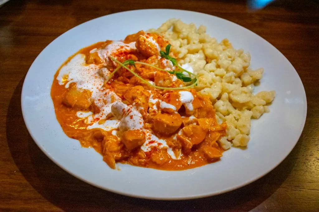 Best Food in Budapest: Chicken Paprikash