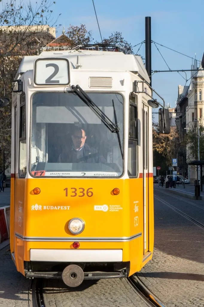 Budapest vs Vienna: Budapest Tram Number 2