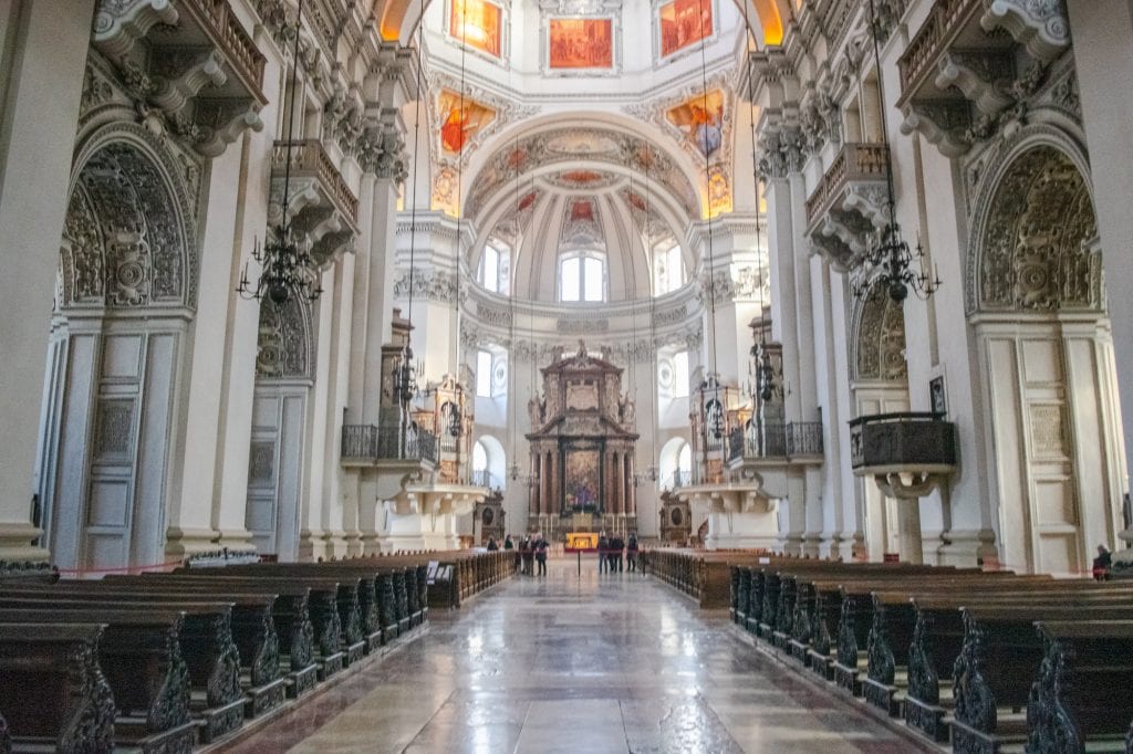 Winter in Salzburg: Salzburg Cathedral Interior