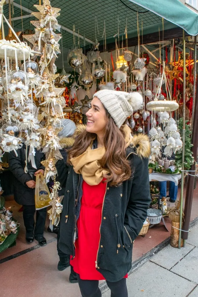 Winter in Salzburg: Girl at Christmas Market