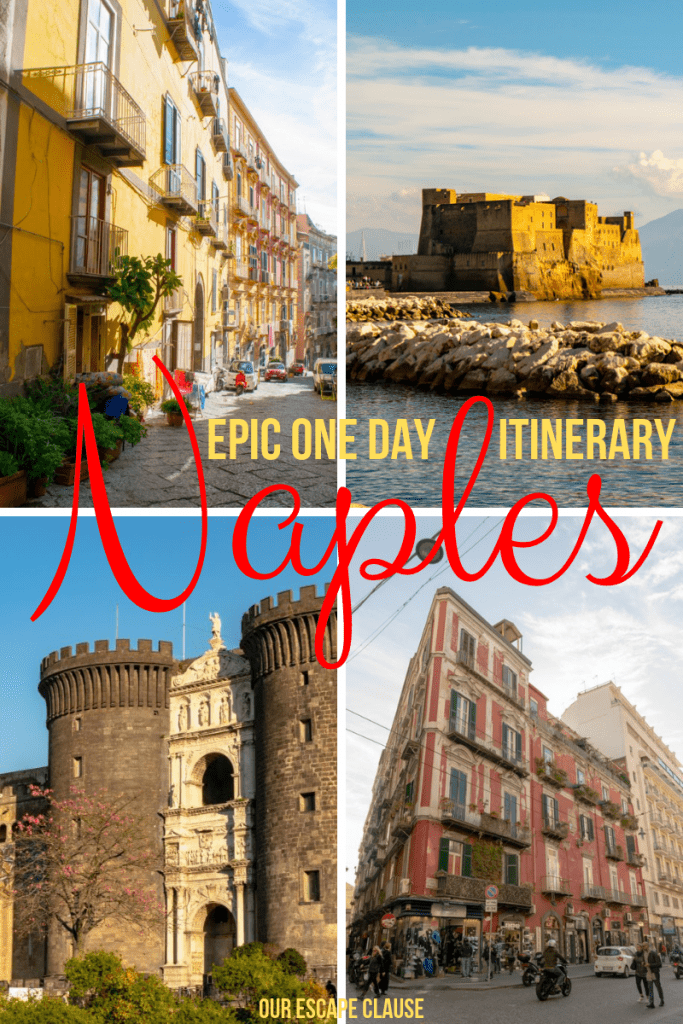 The Perfect One Day in Naples Itinerary: where to go, what to do, where to stay, and what to eat! #naples #italy #napoli #campania #travel #naplesitinerary