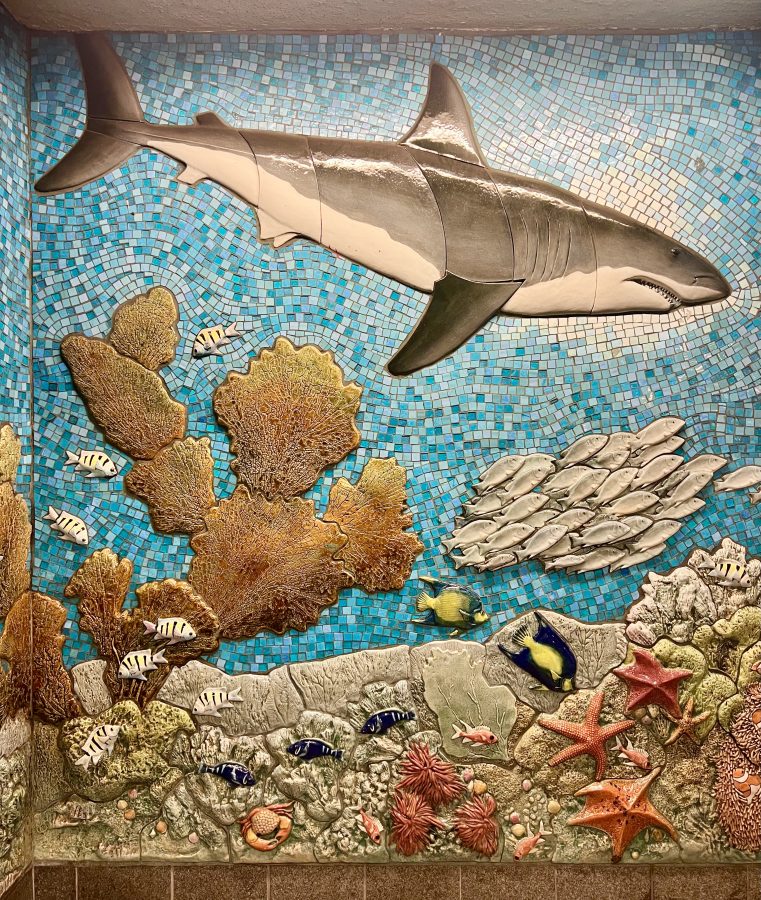 The mosaic art in the subway station by the Natural History Museum is adorably on-theme!