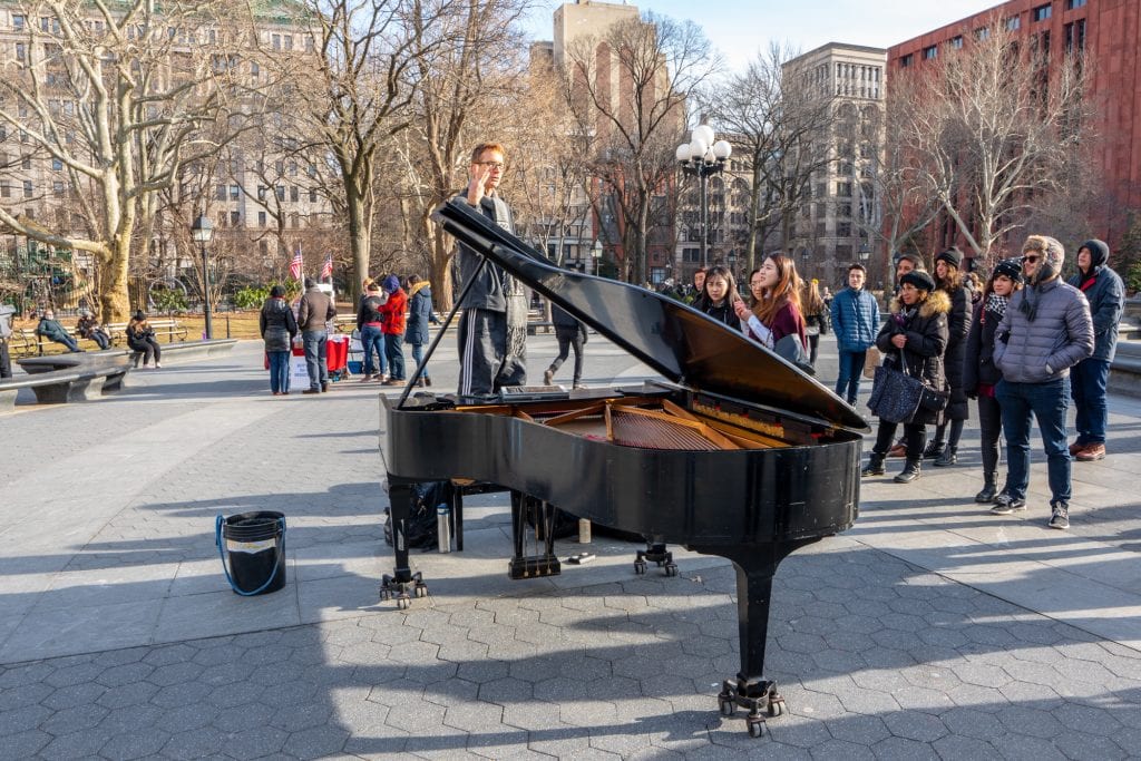 4 Days in New York Itinerary: Piano in Washington Square Park