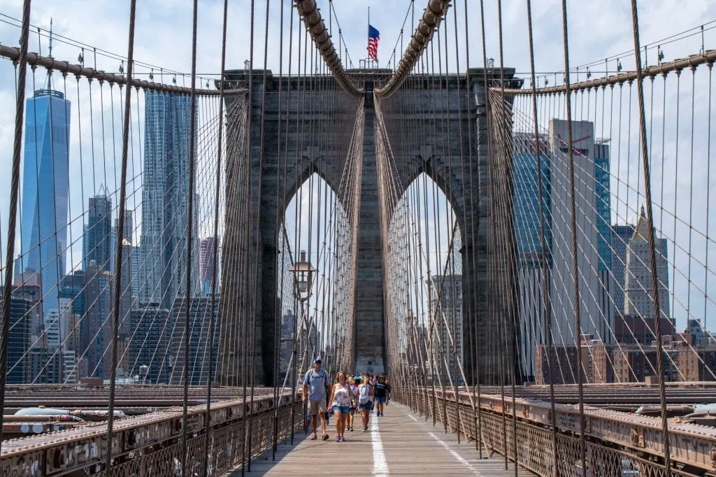 4 Days in New York Itinerary: Close up of Brooklyn Bridge