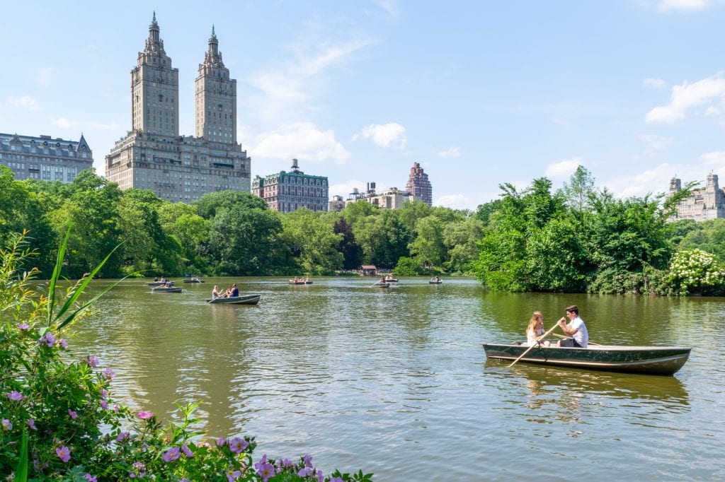 4 Days in New York Itinerary: Rowboat on Central Park Lake
