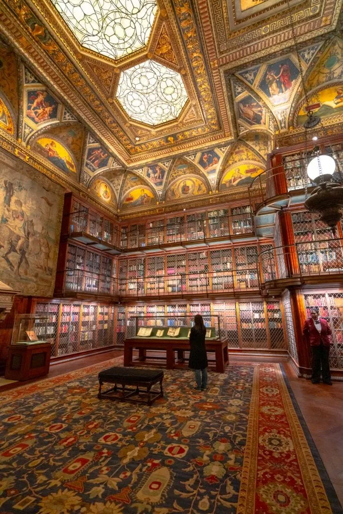 places to visit midtown nyc Photo of the interior of the Morgan Library--if you love books, definitely add this place to your list of things to do in Midtown NYC.
