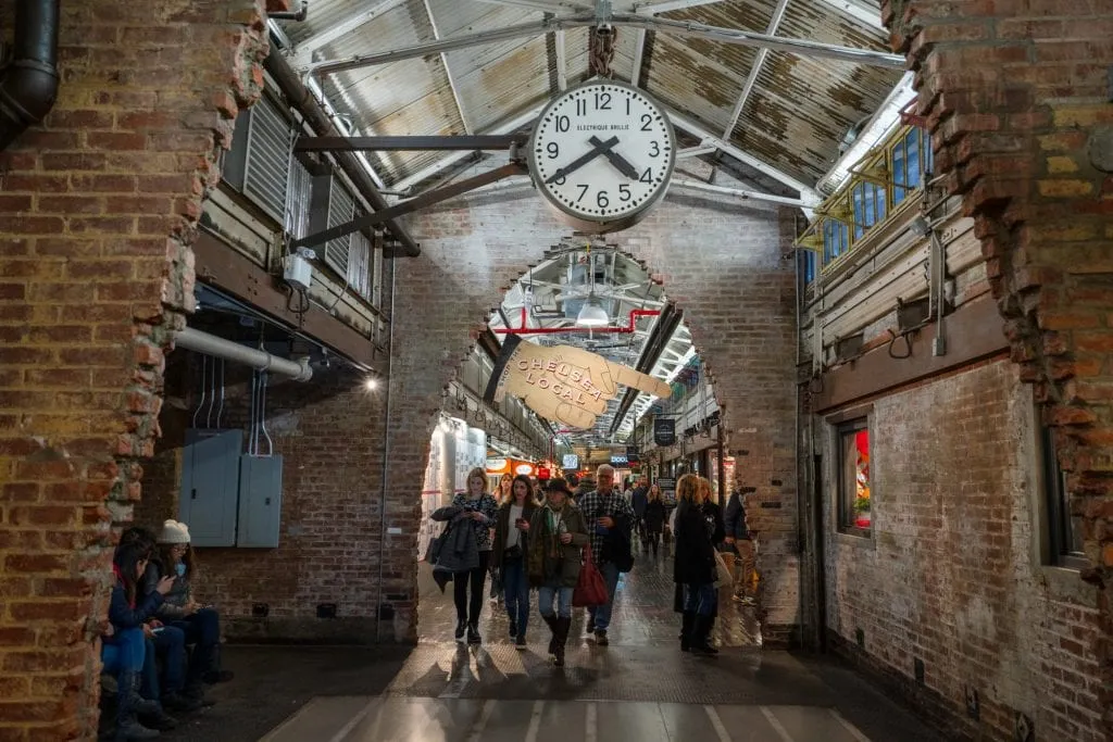 4 Day New York Itinerary: Chelsea Market Building with Clock