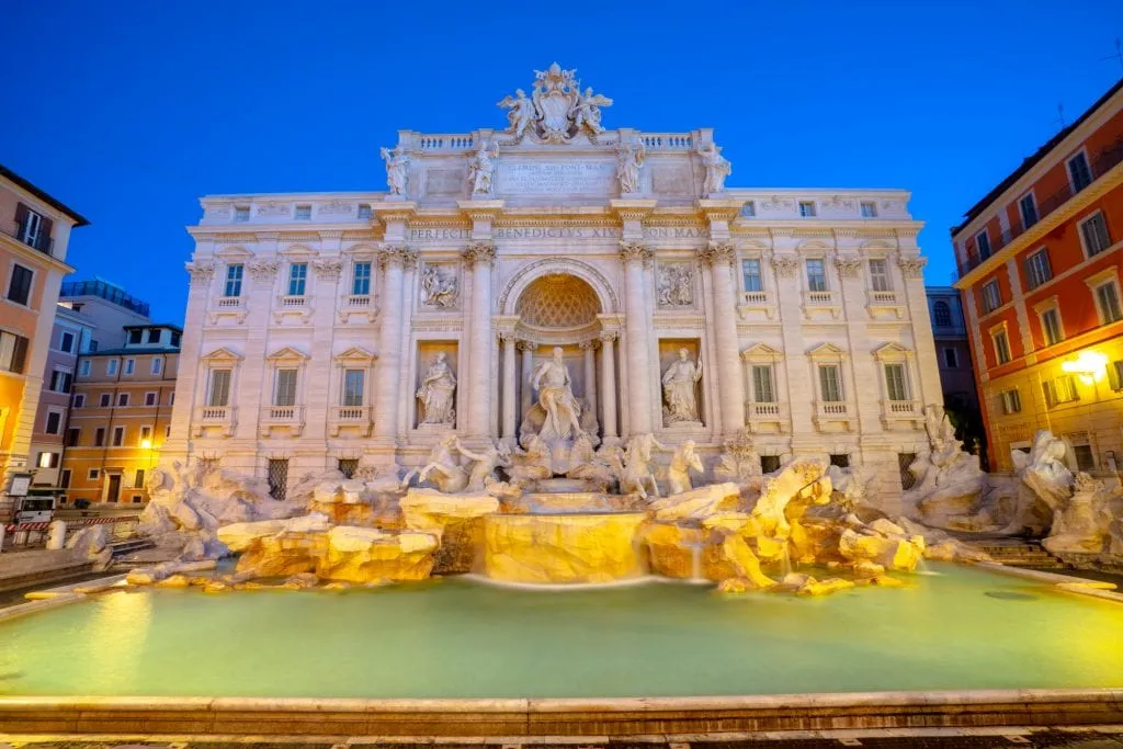 Trevi Fountain at Blue Hour: What to Do in Rome at Night