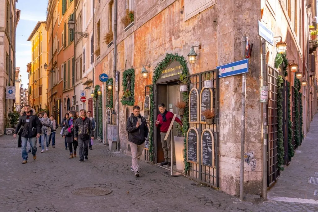 2 Day Rome Itinerary: Street Corner in Centro Storico