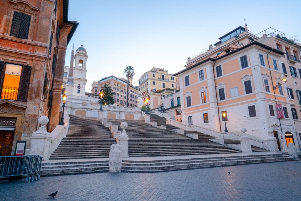 Piazza di Spagna at Dawn in rome italy