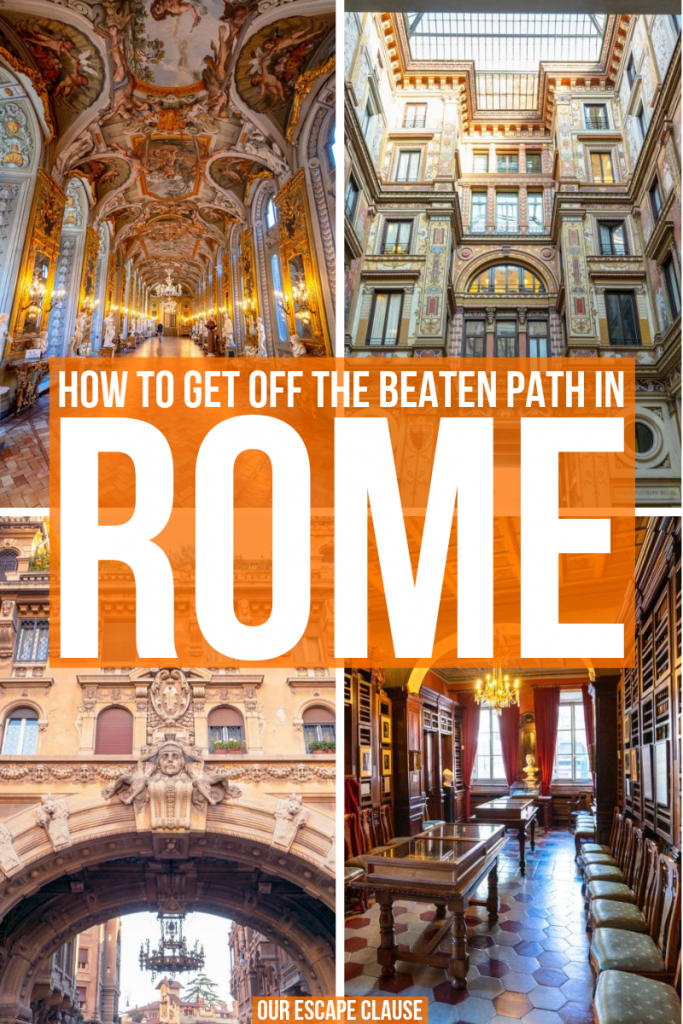 Looking for hidden gems in Rome? We've rounded up the best ones here--plus included a map to find them! #rome #italy #hiddengems #offbeatrome