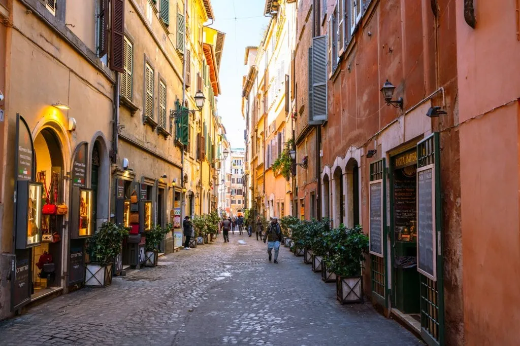 2 Days in Rome Itinerary: Street Scene in Centro Storico