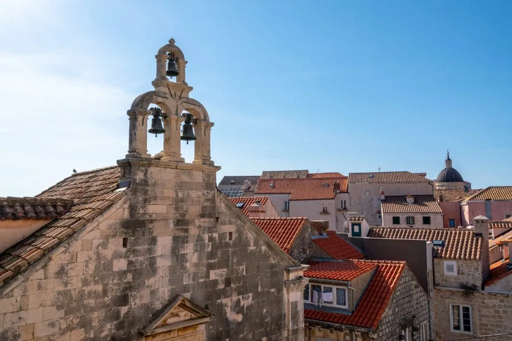 One Day Dubrovnik Itinerary: View of Church Bells in Dubrovnik