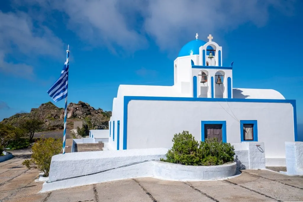 Blue and white church in Santorini, Santorini Honeymoon