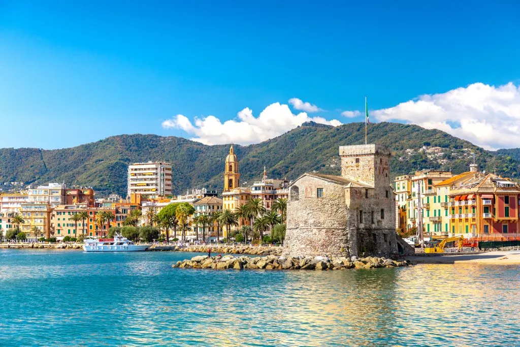 rapallo liguria as seen from the water