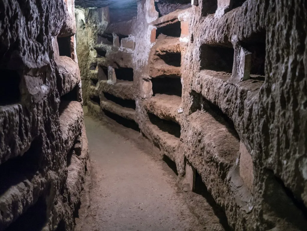 underground catacomb in rome italy