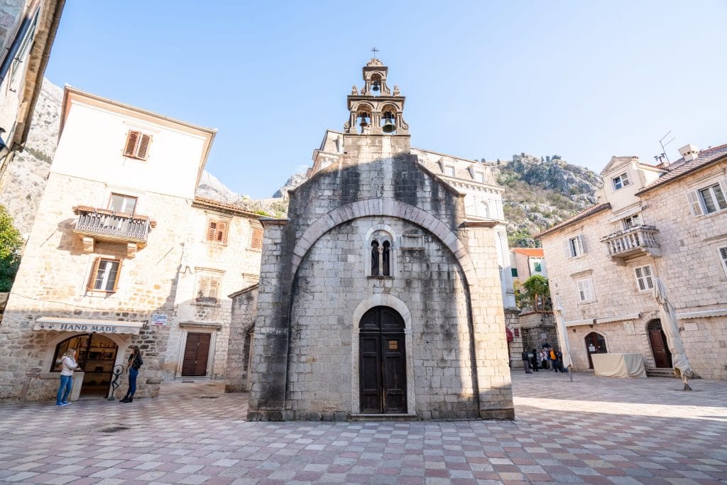 St. Luka's Church seen from the front, What to Do in Kotor Montenegro