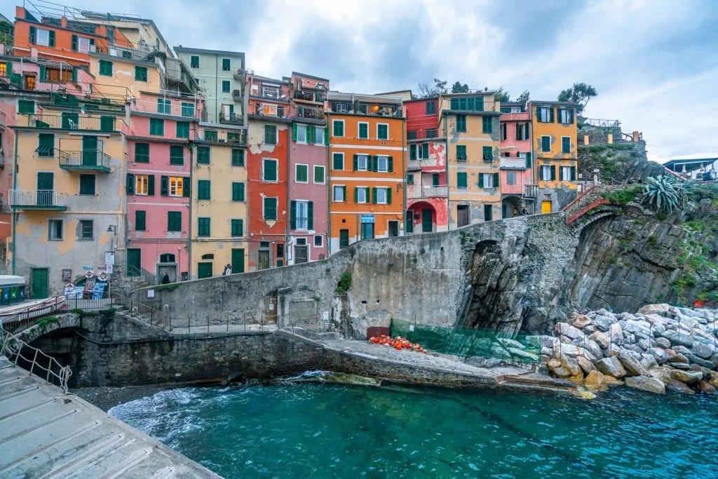 View across Riomaggiore Harbor