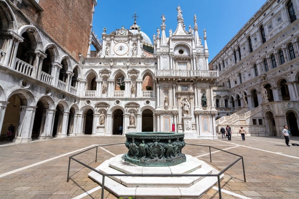 Interior courtyard of the Doge's Palace, Venice