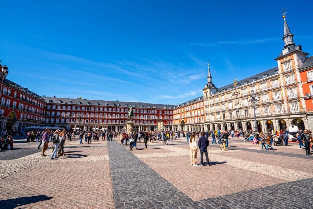 Plaza Mayor, an essential stop during 3 days in Madrid Spain