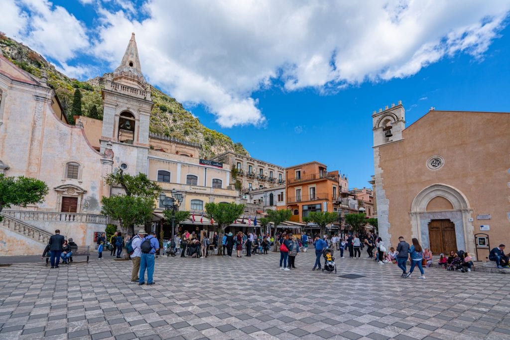 Photo of Piazza IX Aprile in Taormina Sicily