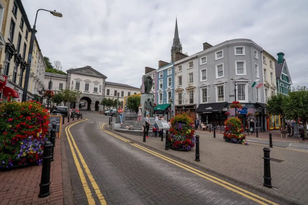 Road leading up a hill in Cobh Ireland