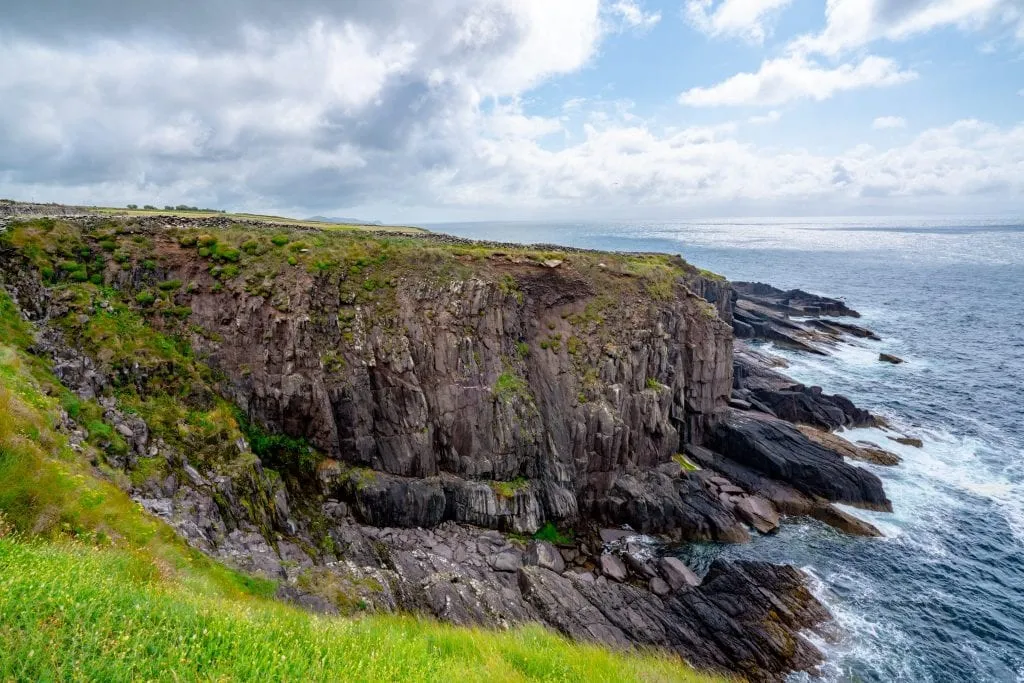 Rocky cliff seen along Slea Head Drive