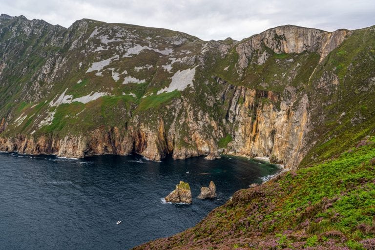 Slieve League Cliffs in Donegal Ireland, as seen during a fabulous Ireland road trip