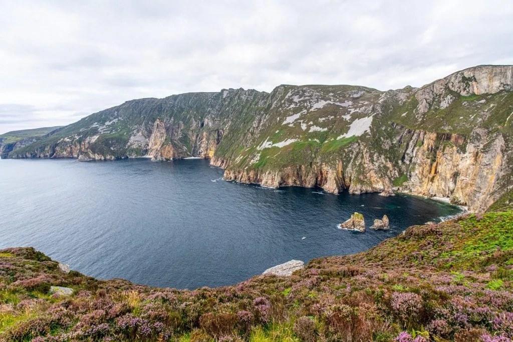 Slieve League Cliffs in Donegal Ireland--definitely consider a stop here when planning a trip to Ireland!