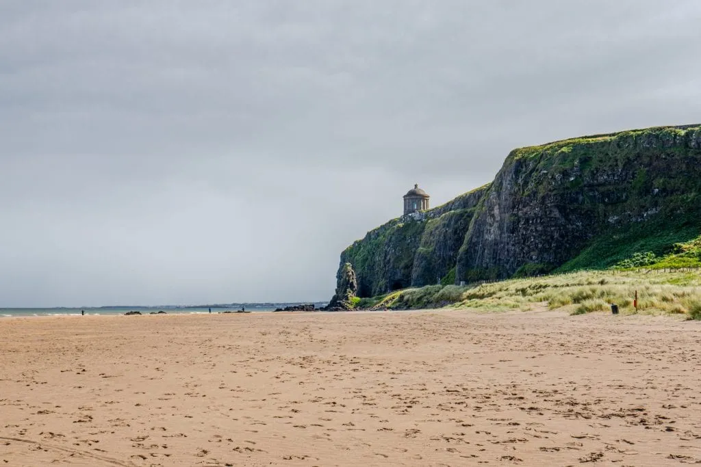 Downhil Beach with Mussenden Temple in the background, as seen during our most recent Irish road trip!