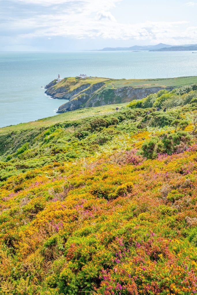 coastal views along the howth cliff walk near dublin ireland