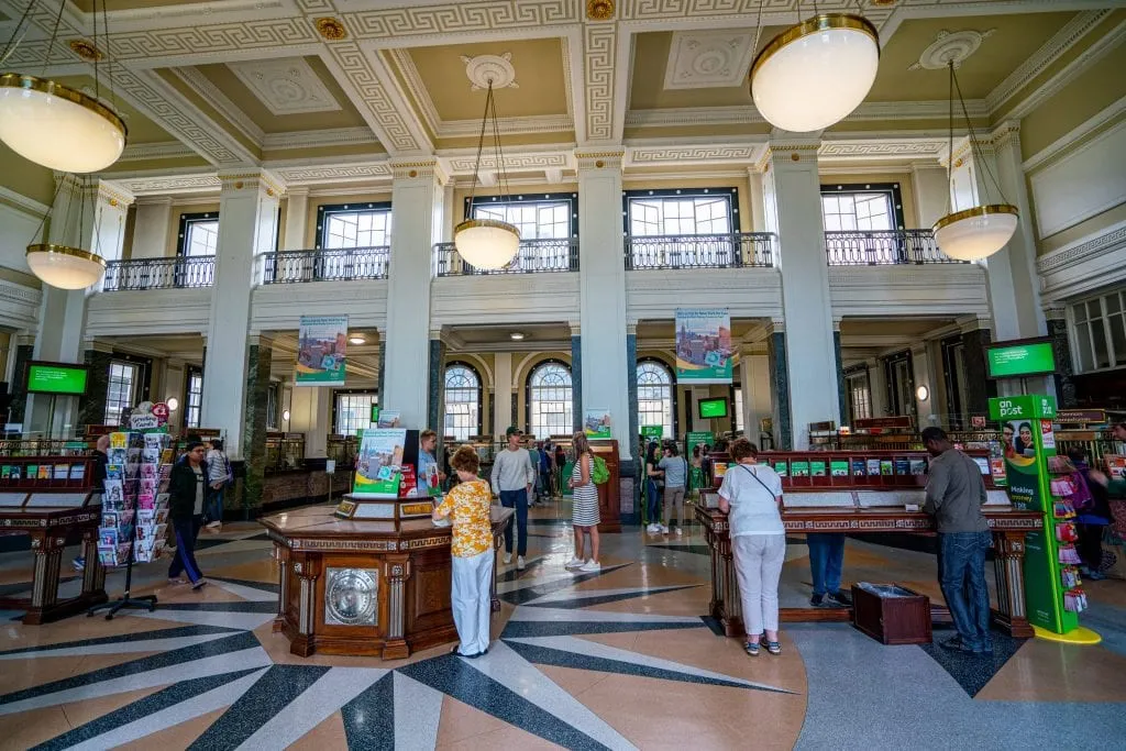 Interior of General Post Office, the perfect first stop on a 2 Days in Dublin Itinerary!