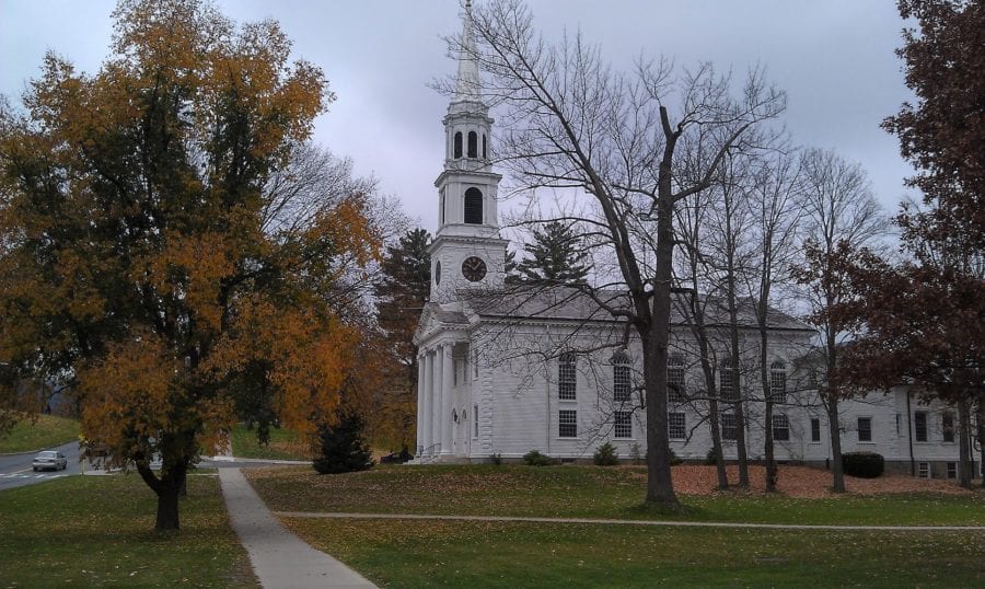 Williamstown, MA white church--an unforgettable place in New England