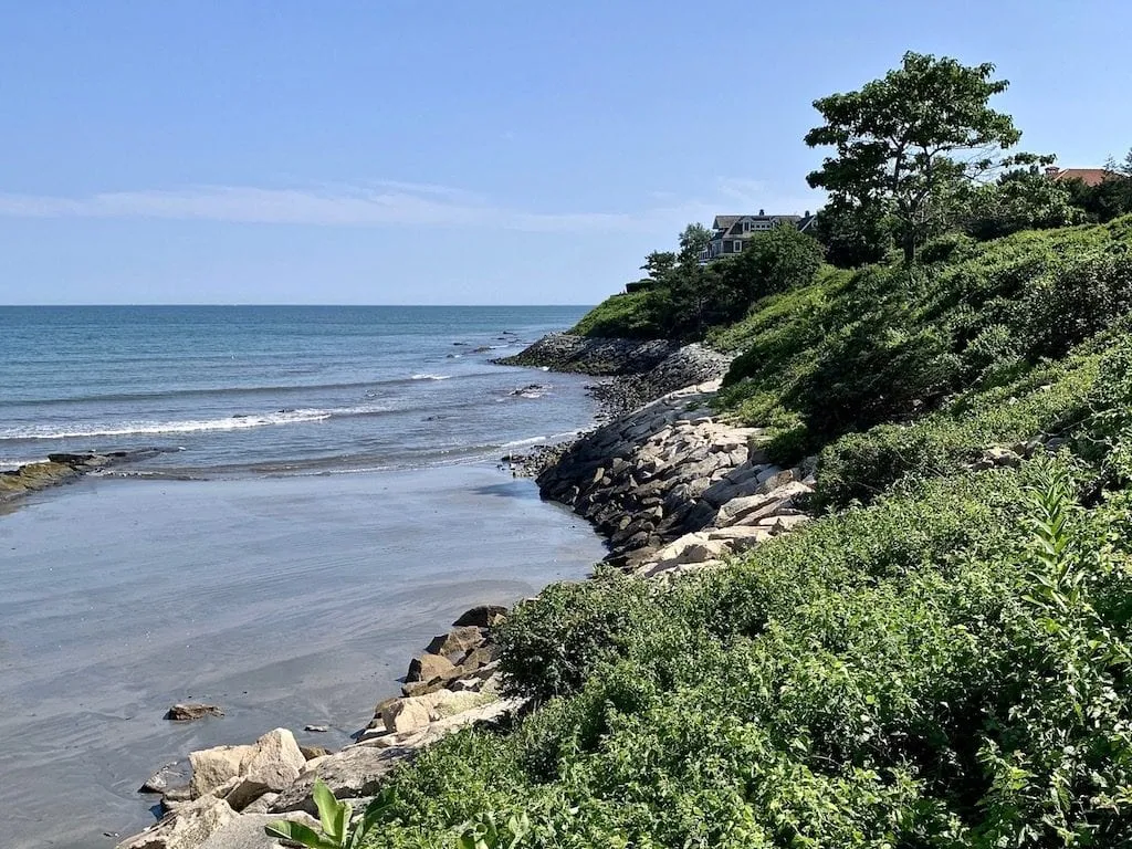 Rocky coastline in Newport Rhode Island, one of the best places to see in New England