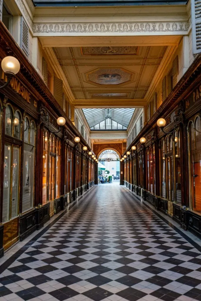 Galerie Vero-Dodat--come to secret passages like this when exploring Paris off the beaten path!