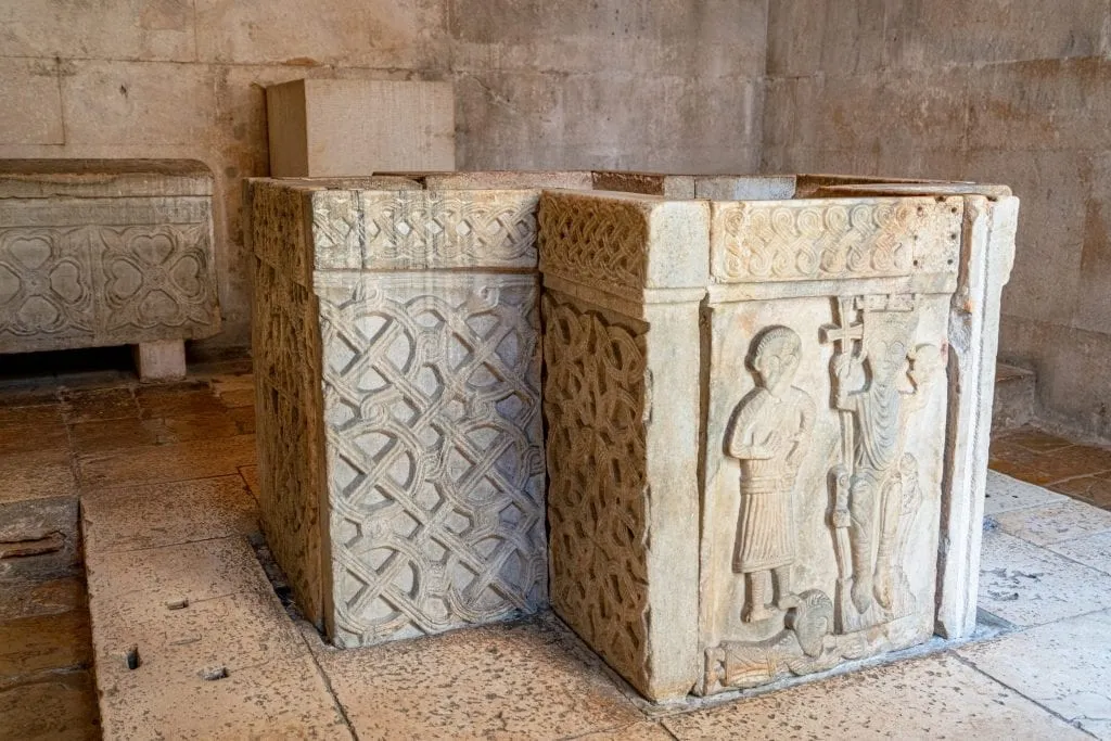 Interior of the Temple of Jupiter in Split Croatia