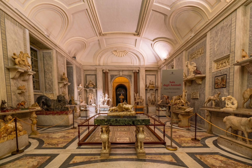 display of artifacts as seen when visiting the vatican museums, one of the best things to do in vatican city