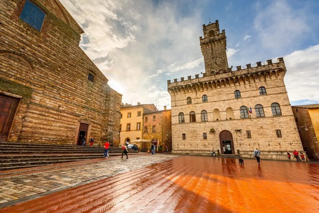 Main square of Montepulciano, one of the best Florence day trips