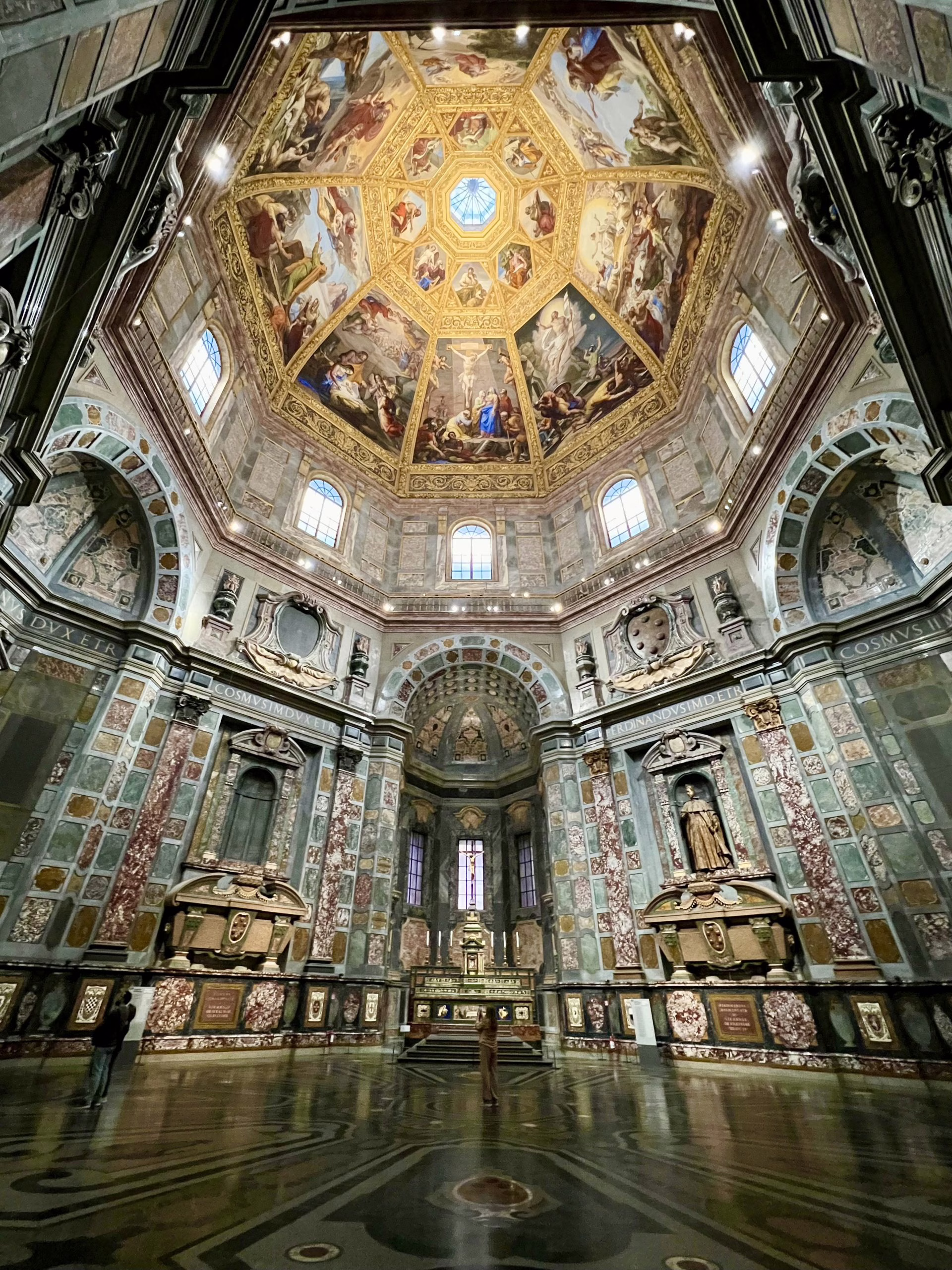 opulent interior of the chapel of princes in florence medici chapels with interior or dome visible, one of the best hidden gems in florence italy