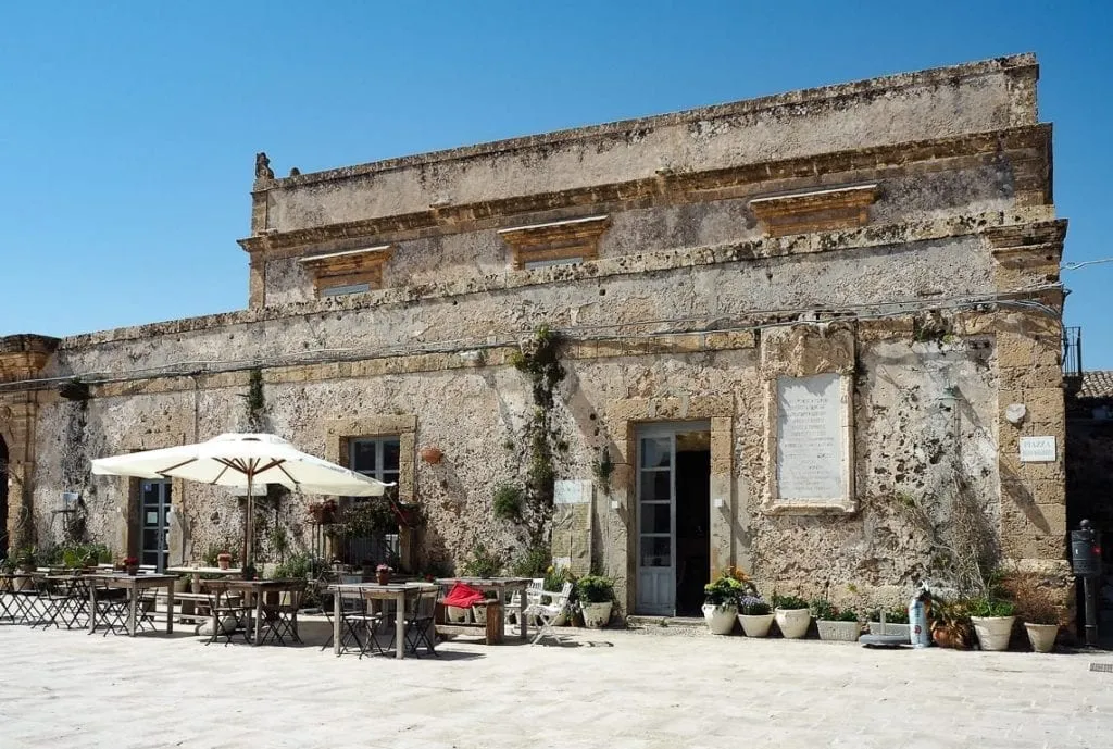 Stone building in Marzamemi Sicily