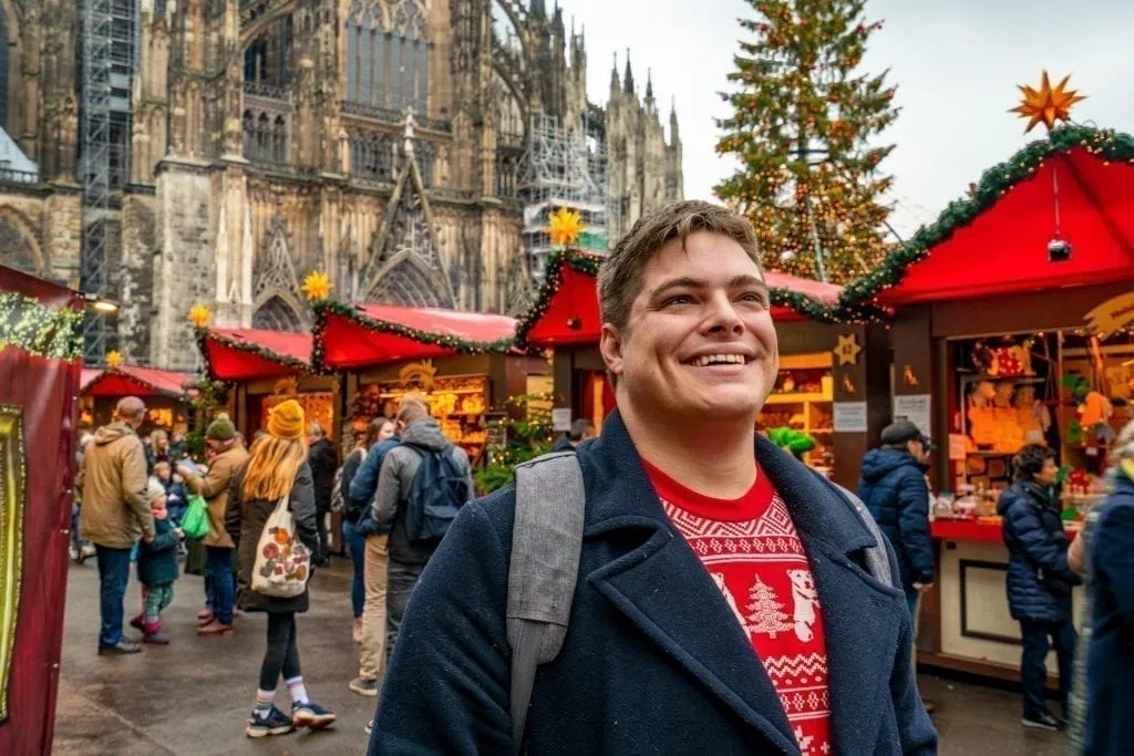 jeremy storm at christmas market in cologne germany