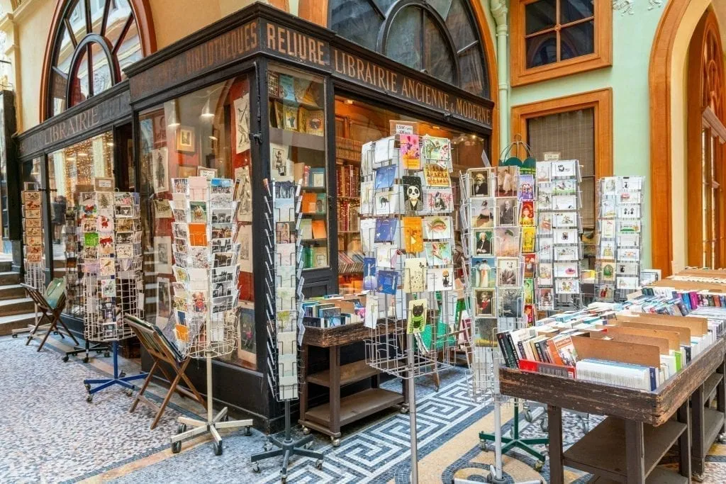 Librairie Jousseaume in Galerie Vivienne in Paris in December