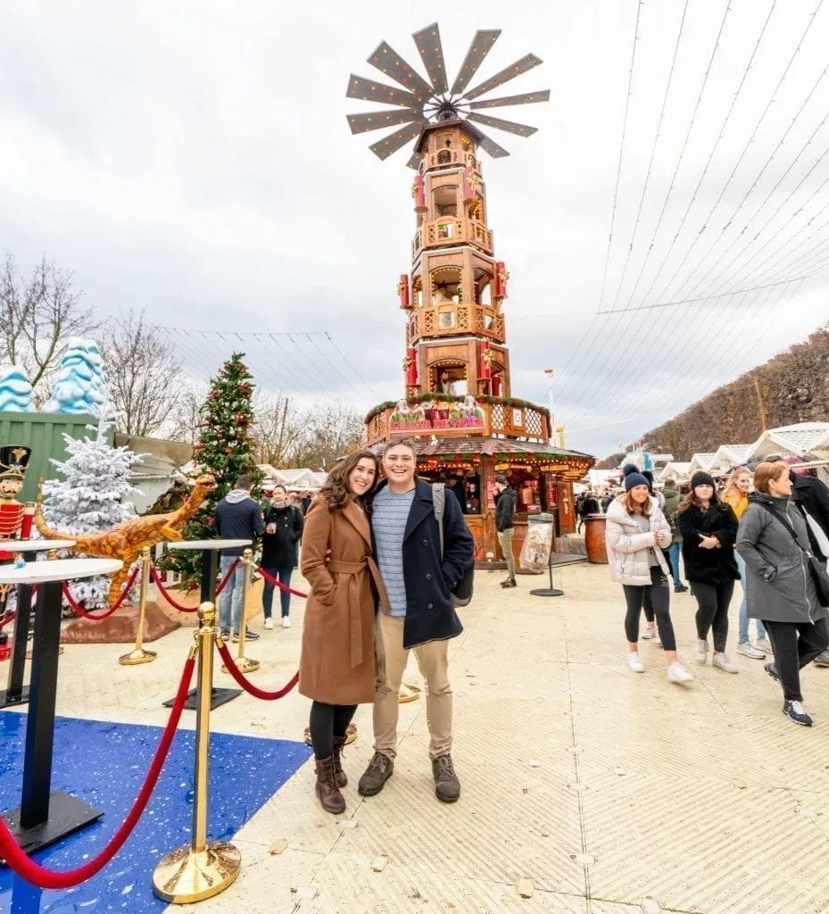 Kate Storm and Jeremy Storm at the Jardin des Tuileries Paris Christmas Market